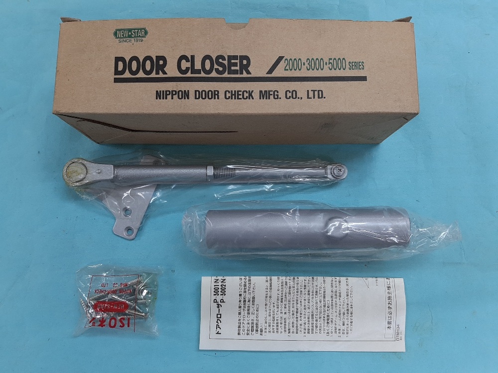 即決あり■未使用品■日本ドアーチェック製造 (NEW-STAR) PS3002N ドアクローザー シルバー拍卖