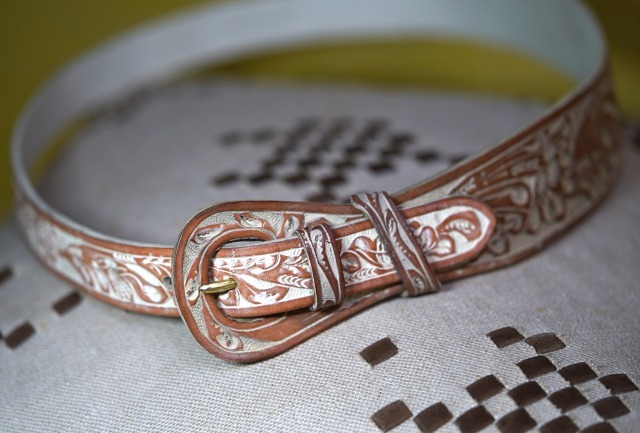 ☆ラルフローレン メキシコ製 ベルト M☆拍卖