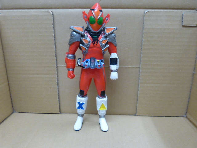 【中古】仮面ライダーフォーゼ ファイヤーステイツ 「仮面ライダーフォーゼ」ソフビフィギュア★高さ約24.5cm拍卖