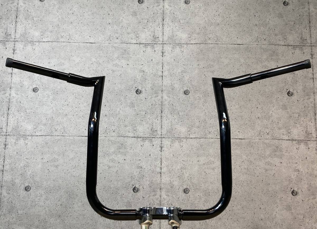 (C)ハーレー◆社外◆18インチ◆ハンドル◆アップハン◆エイプハン◆黒◆埼玉◆二輪車販売店拍卖