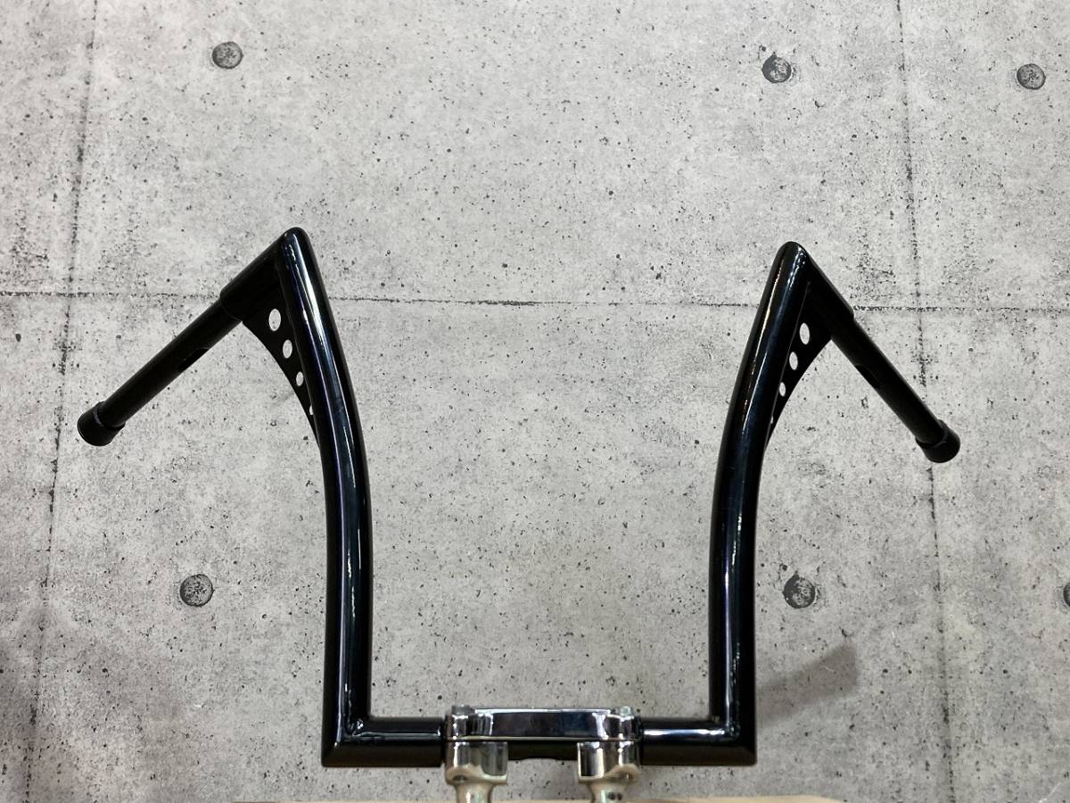 (A-4)ハーレー◆社外◆15インチ◆ハンドル◆アップハン◆エイプハン◆黒◆埼玉◆二輪車販売店拍卖