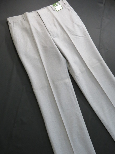 ★☆ 110 ノータック パンツ 新品 秋冬 薄鼠系 日本製 ☆★拍卖