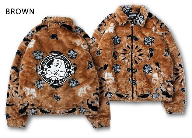 ふわふわバンダナブルゾン◆GALFY ブラウン大型犬(XLサイズ)123020 ガルフィー 犬 ファー アウター 男女兼用 ユニセックス拍卖