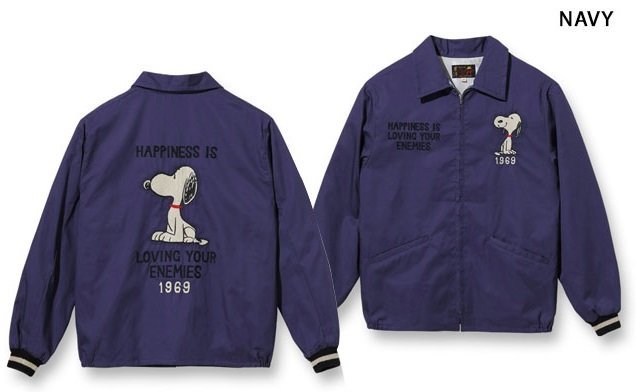 テーラー東洋×ピーナッツ Late 1960s Style ベトナムジャケット「SNOOPY 1969」◆テーラー東洋 ネイビーXLサイズ TT15231 スヌーピー拍卖