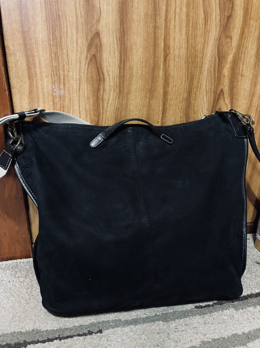 sazaby レザーショルダーバッグ BLACK拍卖