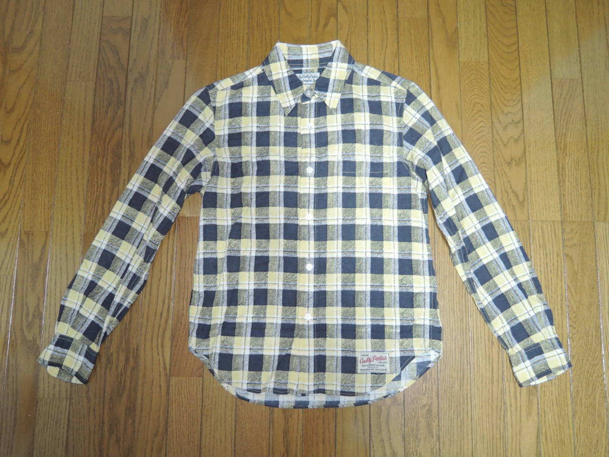 WACKO MARIA ワコマリア チェックシャツ S 黄黒系 GUILTY PARTIES / 長袖シャツ拍卖