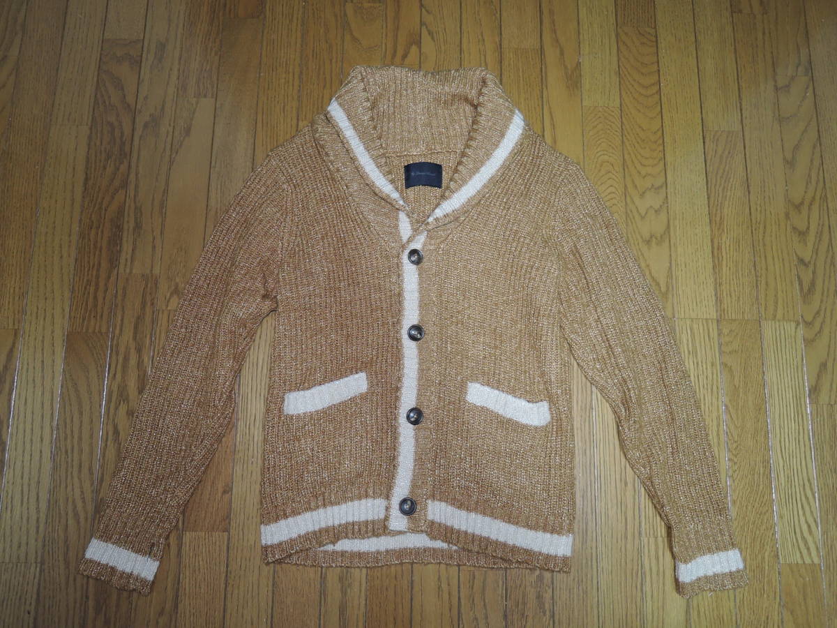 LOUNGE LIZARD ラウンジリザード ショールカラー ニット カーディガン 2 モヘヤ混 ジャケット拍卖