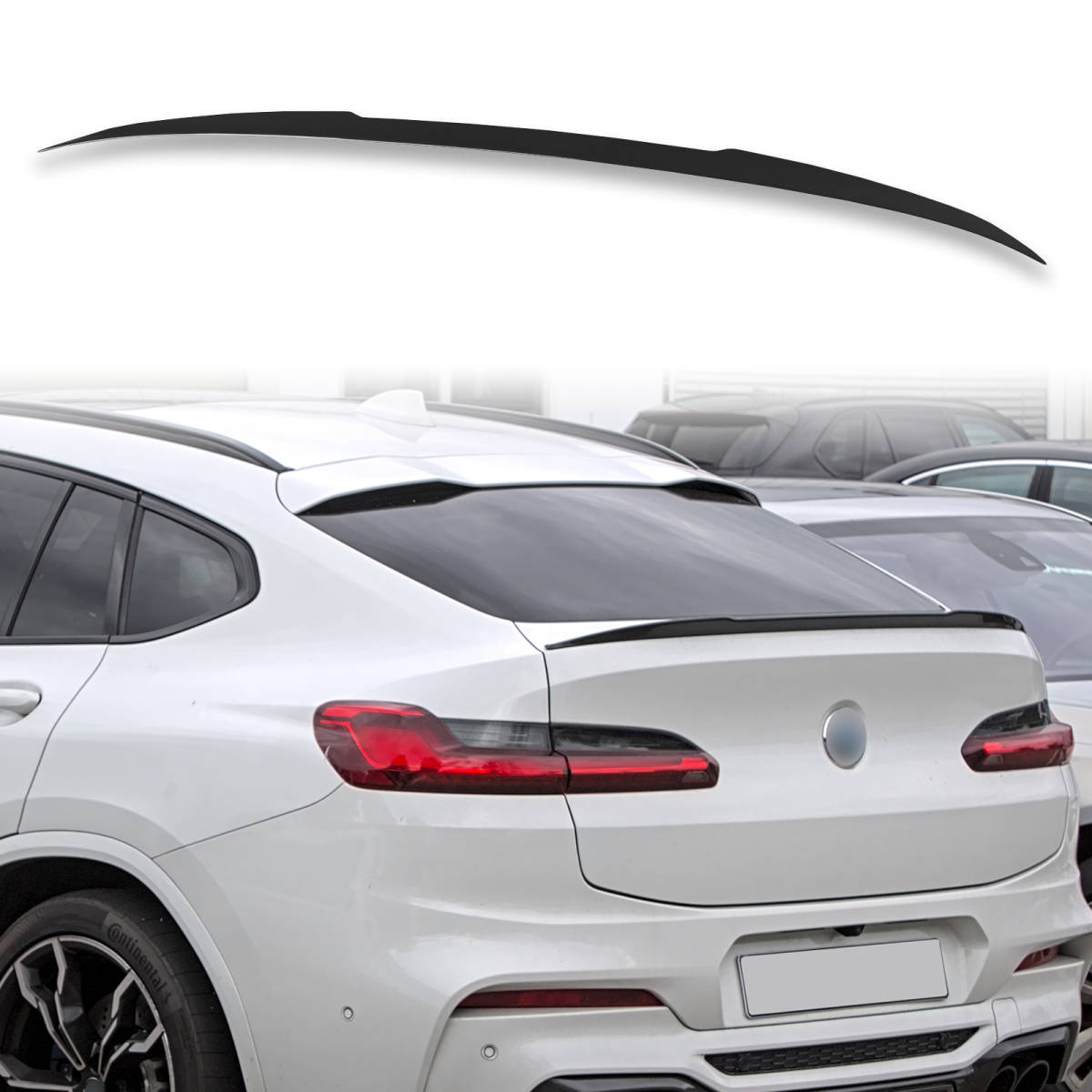 純正色塗装済 ABS製 トランクスポイラー BMW用 X4 G02 Pタイプ ポン付け カラーコード:475 QTS-51147拍卖