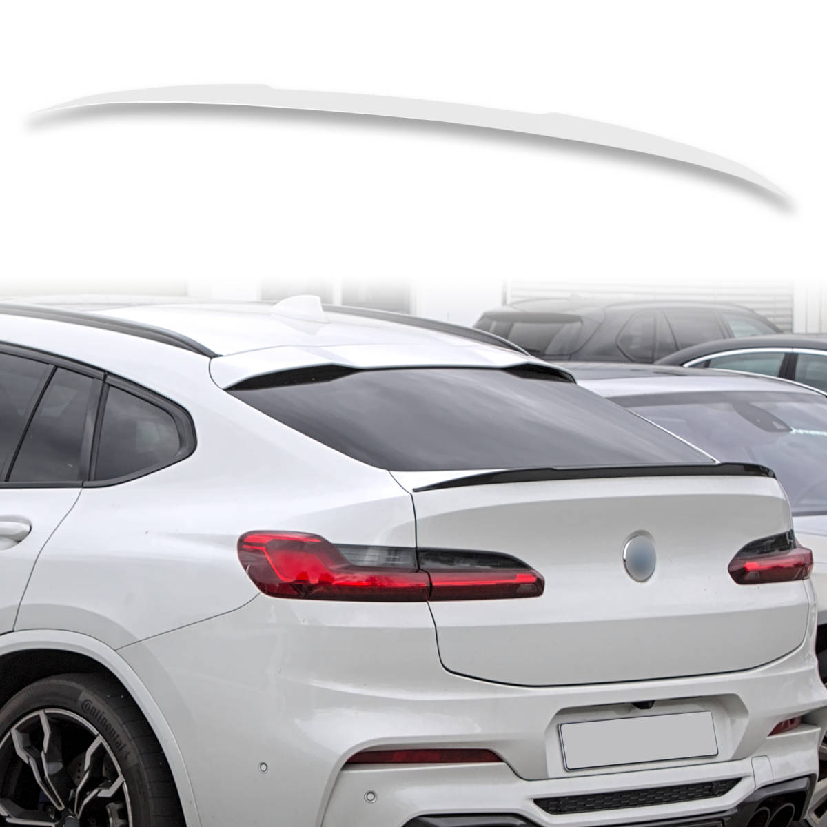純正色塗装済 ABS製 トランクスポイラー BMW用 X4 G02 Pタイプ ポン付け カラーコード:A96 QTS-51147拍卖
