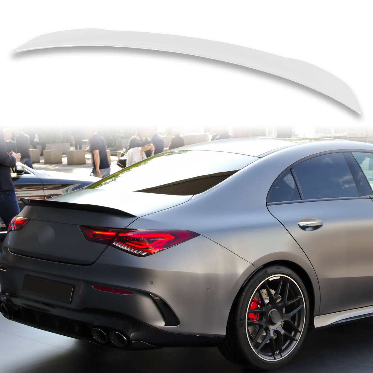 純正色塗装済 ABS製 トランクスポイラー メルセデスベンツ用 CLAクラス C118 CLA45タイプ ポン付け カラーコード:149 QTS-51167拍卖