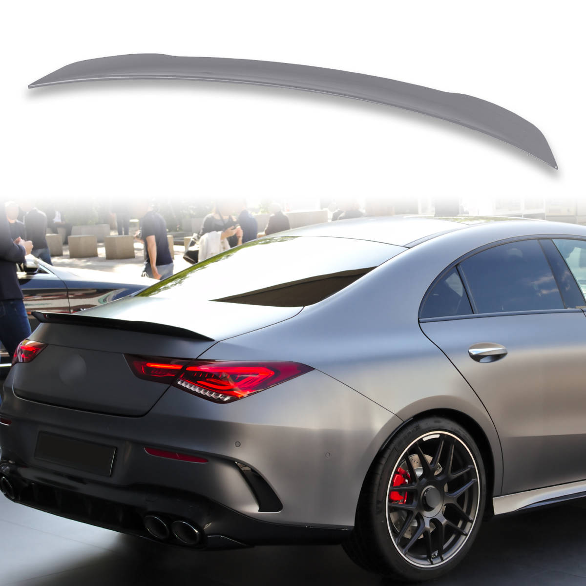 純正色塗装済 ABS製 トランクスポイラー メルセデスベンツ用 CLAクラス C118 CLA45タイプ ポン付け カラーコード:787 QTS-51167拍卖