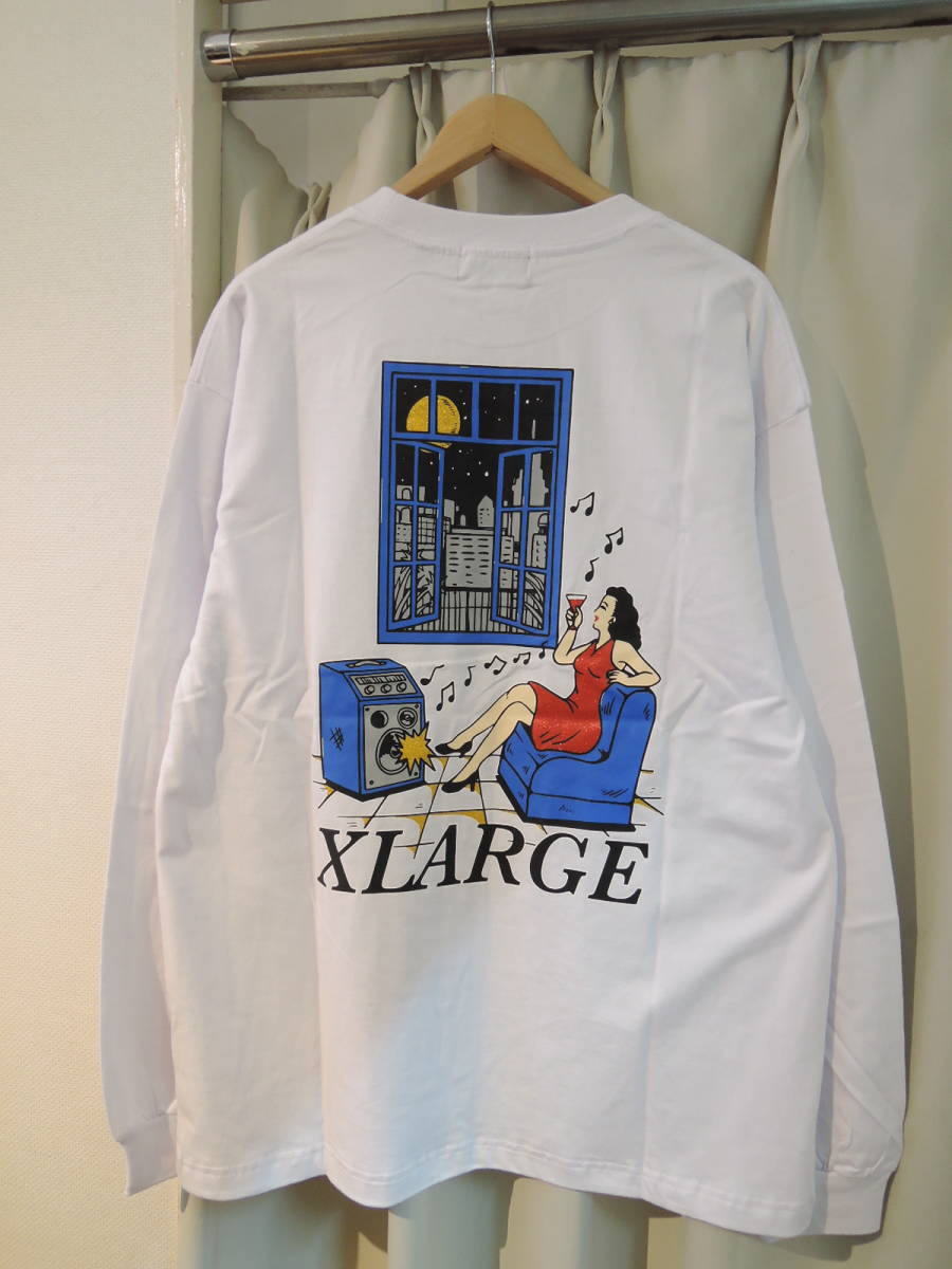 X-LARGE XLARGE エクストララージ WEEKEND L/S TEE ロンT 白 Lサイズ 人気商品 送料¥230~ 再値下げしました!拍卖