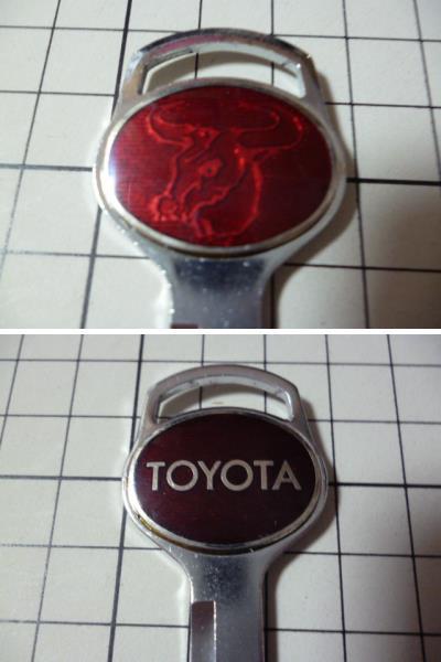 ファッション ブランクキー (闘牛 バッファロー buffalo 赤/ TOYOTA トヨタ/M126/182/183/184/244 等のような形状) スペア 合鍵 鍵 キー拍卖