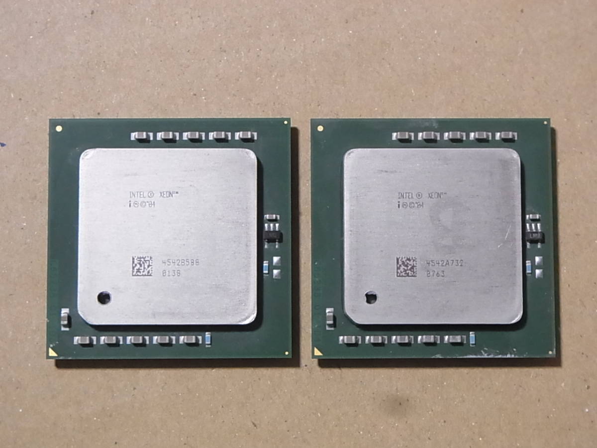 ■2個セット■Intel Xeon 3.00E SL7ZF 3000DP/2M/800 Irwindale Socket 604 HT対応 同ロット (Ci0275)拍卖