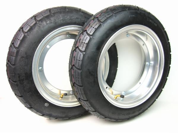 ダックス/DAX/シャリー 10インチ3Jアルミ・3.50-10タイヤ前後拍卖