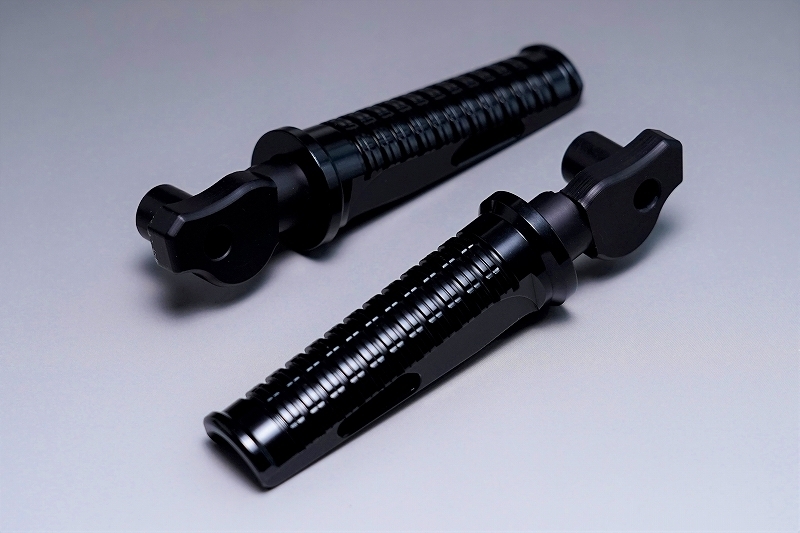 モンキー/ゴリラ アルミ製ビレットサーキットフットステップ/ブラック拍卖