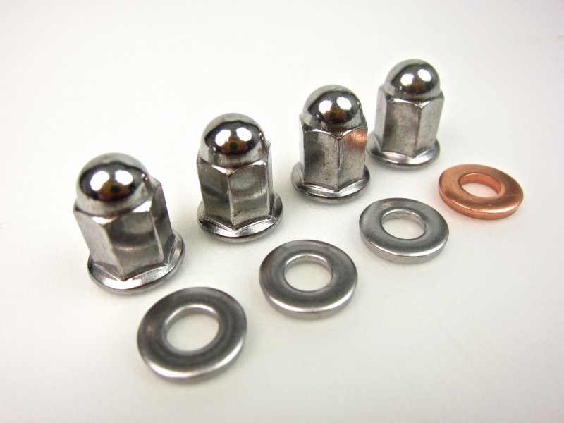 モンキー ゴリラ シリンダーヘッドナットセット(ロング) クロームメッキ拍卖