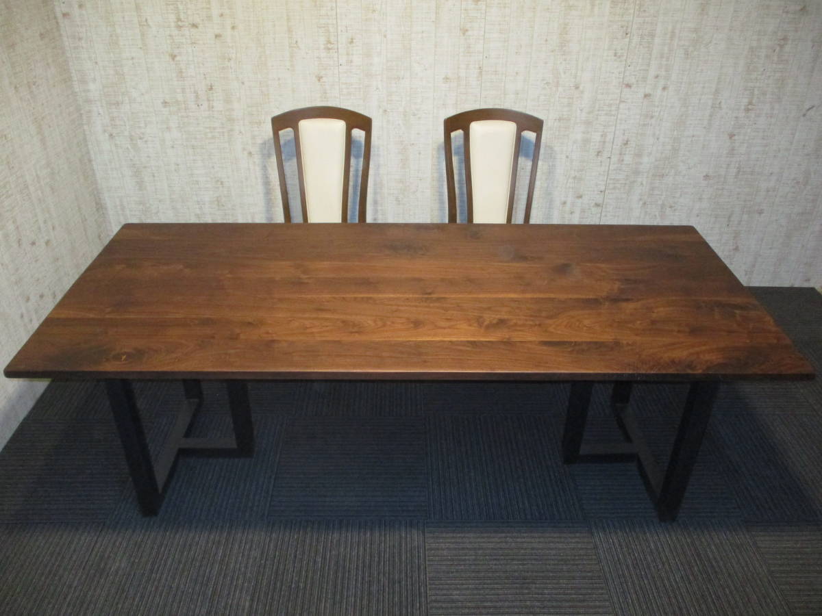 #563■ ウォールナット テーブル カウンター 一枚板 棚板 ローテーブル ダイニングテーブル 天板 無垢 デスク拍卖