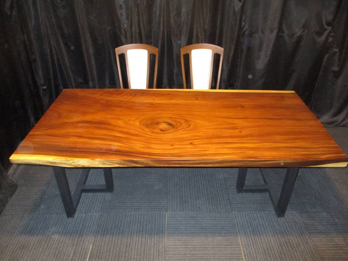 #722■ モンキーポッド 一枚板 無垢 テーブル 板 ローテーブル ダイニングテーブル 座卓 天板 デスク 拍卖