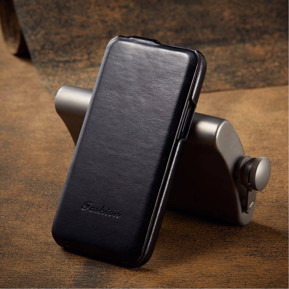 iPhone 13 レザーケース iPhone13 カバー アイフォン13 ケース 縦開き ブラック拍卖