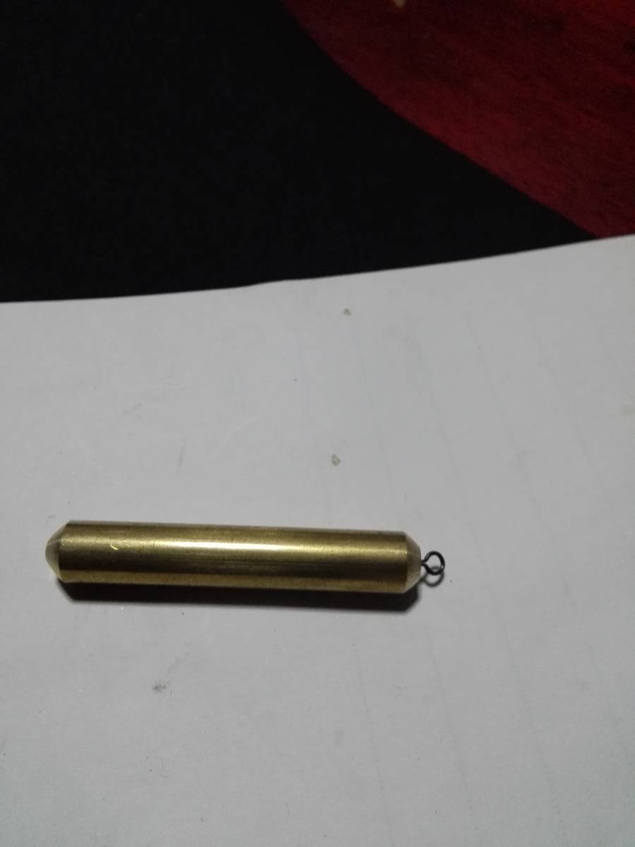 *⑪ (11-5-38-32BC 真鍮製1、5号スリムシンカー(ローリングスイベル付きタイプ)拍卖