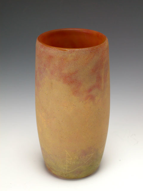 ドーム工房(アンティーク) ドーム 異色溶かし込みグラスコップ拍卖