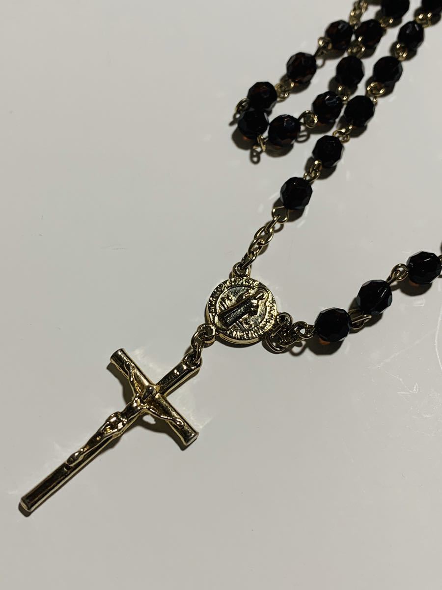 オニキス、ロングクロスペンダントネックレス 新品拍卖