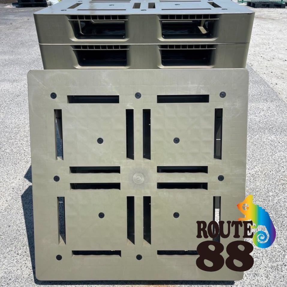 【新品】リサイクル物流パレット 1100×1100×140 50枚セット 樹脂パレット プラスチックパレット 出荷・輸出用途に最適!片面使用 5拍卖