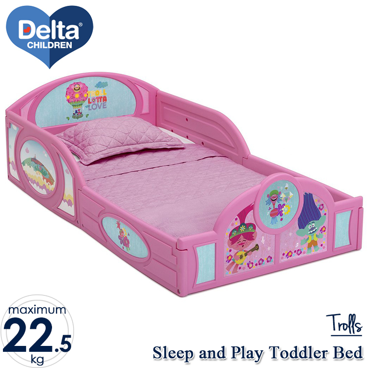 デルタ 子供用ベッド プレイスペース トロールズ 子ども用 トドラーベッド キッズ 幼児 子供部屋 Trolls DELTA拍卖