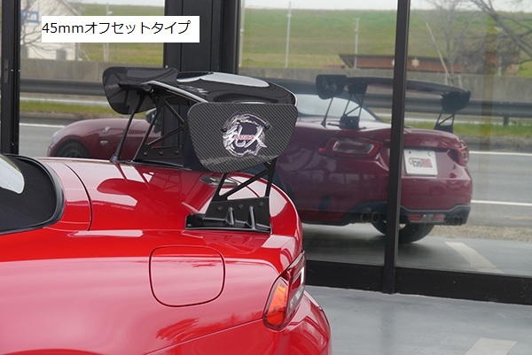 乱人 124 スパイダー 3Dカーボン GTウィング ウイング 1350mm カーボン/FRP製マウント RANDO DIRect Black Edition拍卖