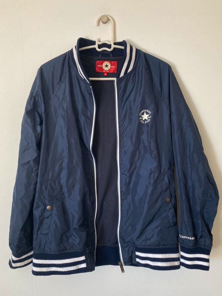 CONVERSE/コンバース メンズ スタジャン ジャケット ネイビー 紺 M拍卖