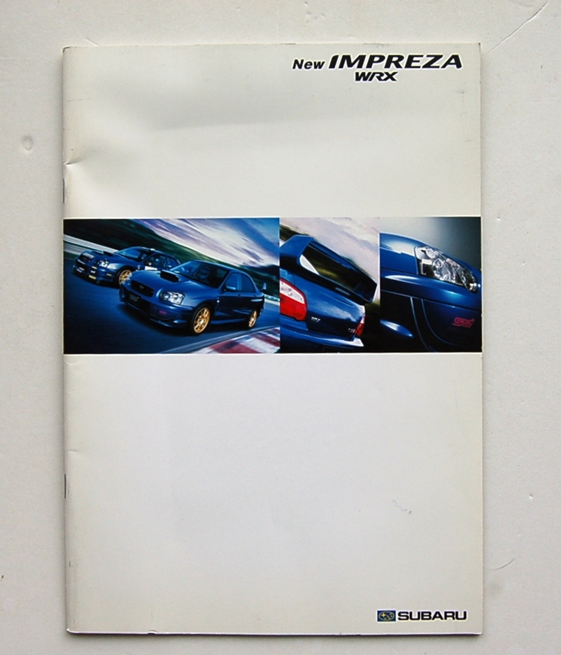 カタログ New IMPREZA WRX 2003年  スバル  ニュー インプレッサ WRX  拍卖