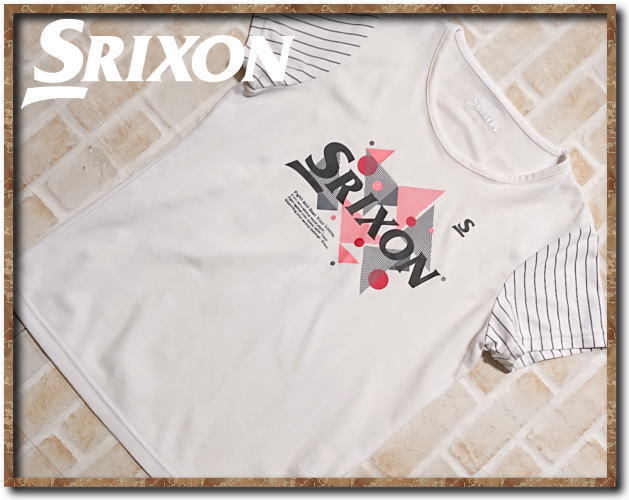 ☆SRIXON スリクソン プリント入り半袖Tシャツ 白☆拍卖