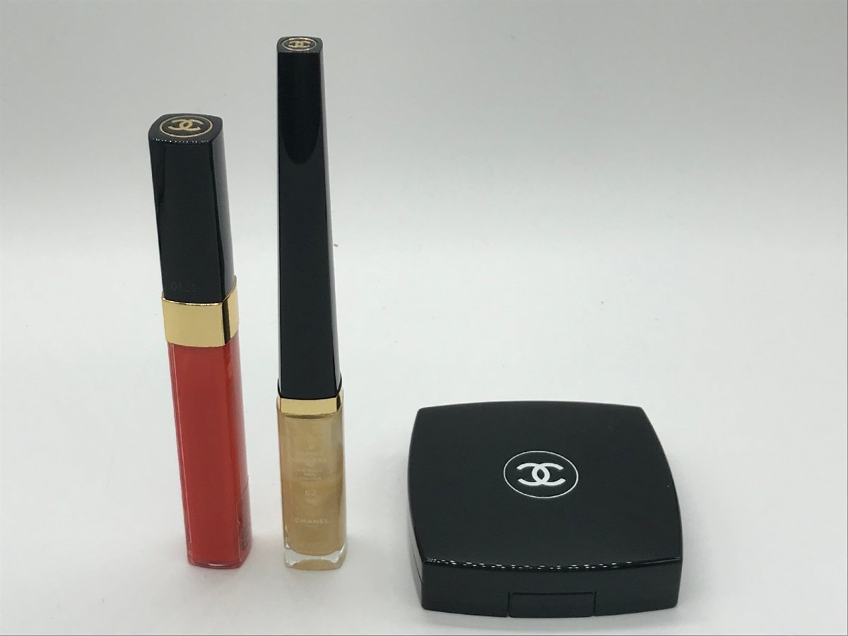 ■【YS-1】 シャネル グロス ネイル リップパレット セット ■ レーブルサンティヤント アクア 604 ヴェルニルミエール 62 パレット 05■K拍卖