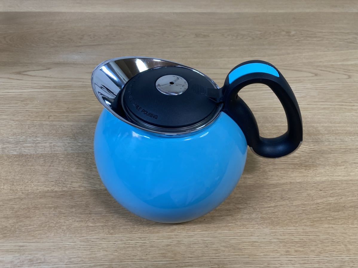 コプコ copco やかん ケトル トリノ 2.3L ほうろうケトル ホーロー ブルー レア 琺瑯 IH対応 昭和レトロ やかん コプコ ル・クルーゼ拍卖