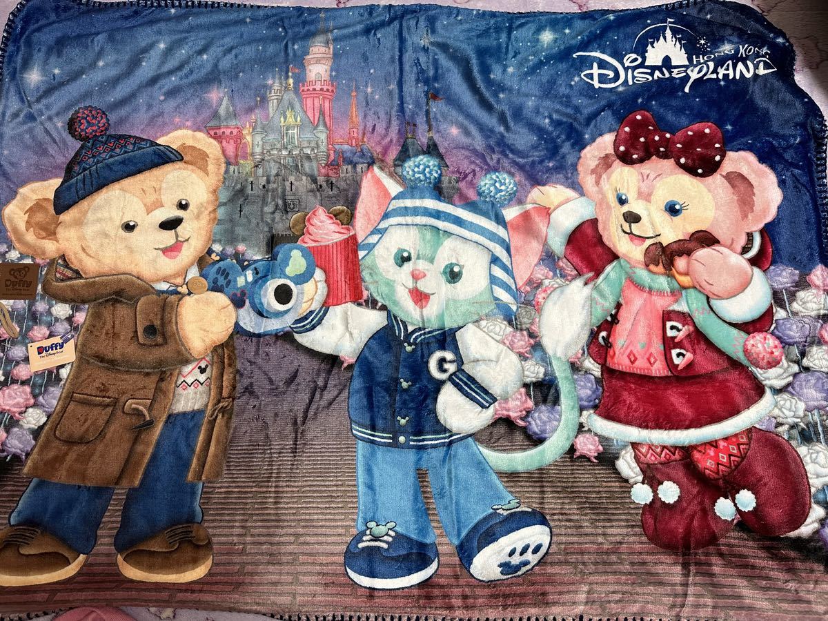 香港 ディズニー ダッフィー ブランケット 未使用タグ付き シェリーメイ ジェラトーニ ステラルー リーナベル クッキーって オル拍卖