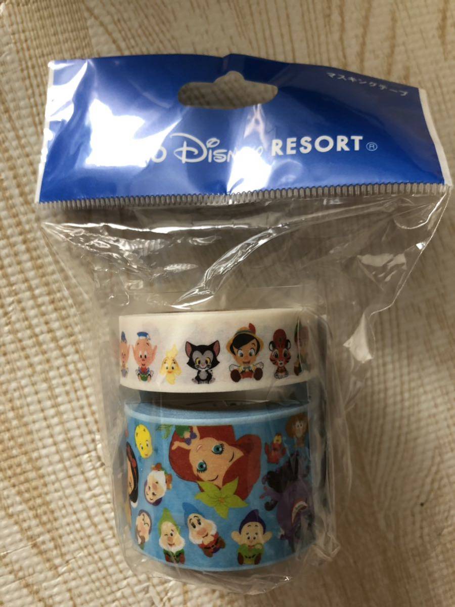 ディズニーリゾート ディズニーフレンズ オールスター マスキングテープ 未使用 ミッキー ミニー プリンセス ドナルドスティッチ拍卖