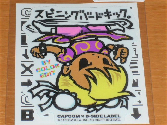 ◆ストリートファイター ステッカー◆春麗 キック デフォルメ◆B SIDE LABEL◆ストⅡ◆拍卖