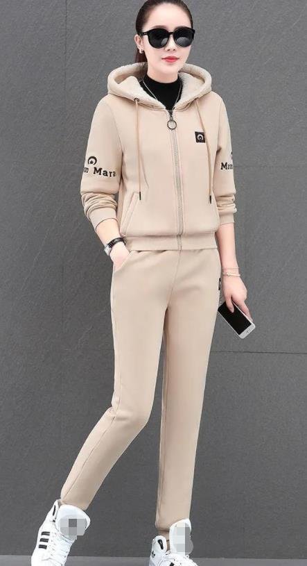 LHK1203★レディース カジュアル スウェット ジャージ  上下セット 裏起毛 厚手 防寒 ルームウェア 部屋着拍卖