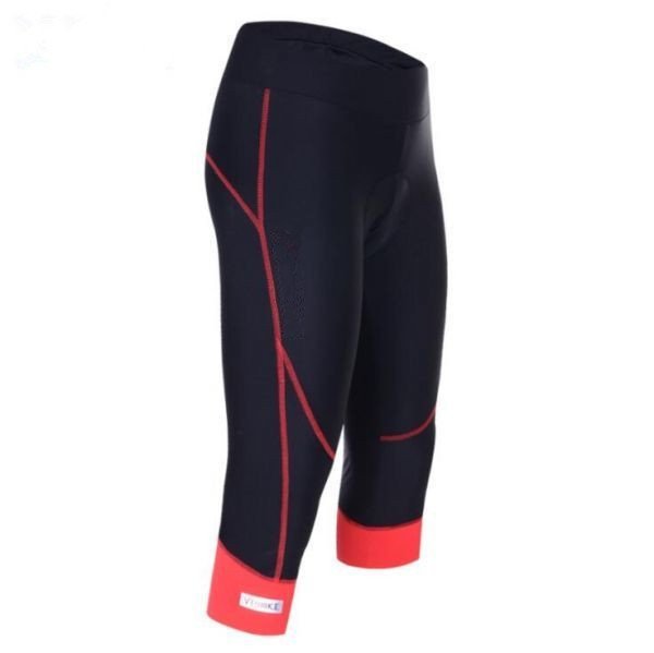 LHK2626★サイクルパンツ レディース 七分丈 クロップドズボン レーサー女性 赤 自転車ウエア 「サイズ・色 選択可」拍卖