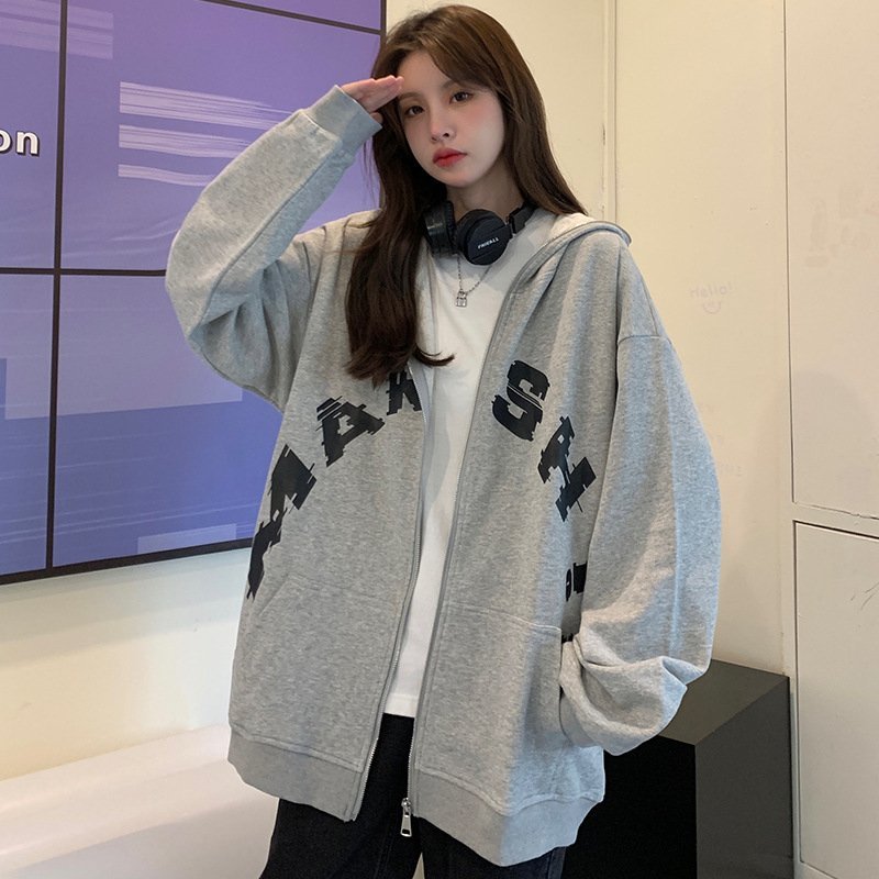cjx1703★オシャレ パーカー トップス レディース モード セレブ 黒 欧米ファション きれいめ デート 大きいサイズ 定番スタイル 個性的拍卖