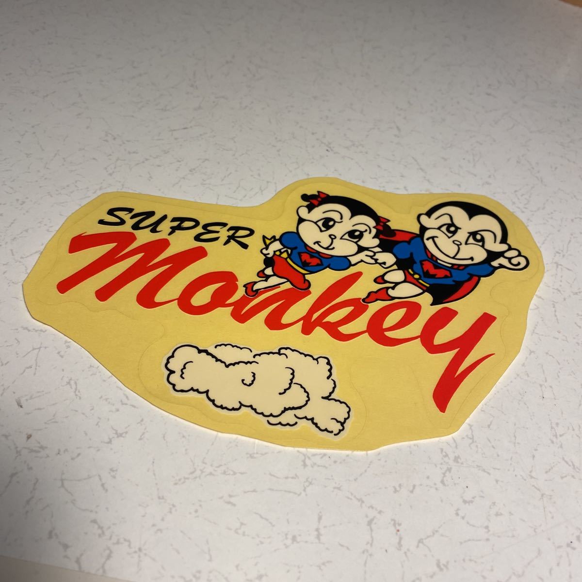 スーパーモンキーステッカー Super Monkey ステッカー 約172×117mm 当時物 4lモンキー z50j拍卖
