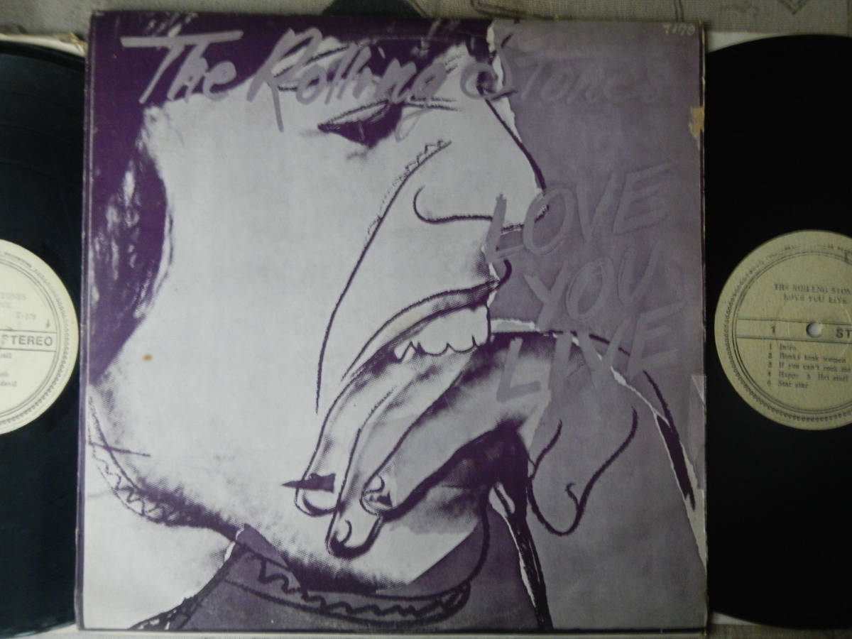 【LP】THE ROLLING STONES(T179生産国不明辺境プレス当時盤LOVE YOU LIVE内周マト3面STERLING機械打及4面ST-RSナンバリング手彫刻印)拍卖
