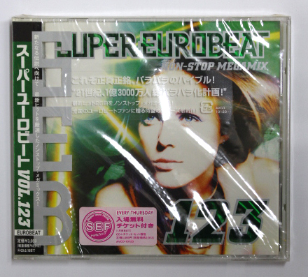 未開封 オムニバス 【SUPER EUROBEAT VOL.123 スーパーユーロビート VOL.123】拍卖
