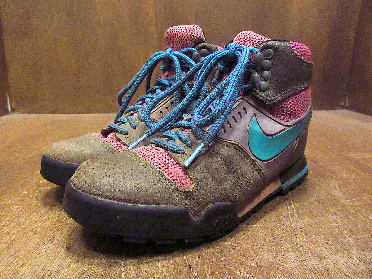 ビンテージ90’s●NIKEレディーストレッキングシューズ実寸22.5cm●221118k4-w-snk-225cm 1990sナイキスニーカーアウトドア拍卖