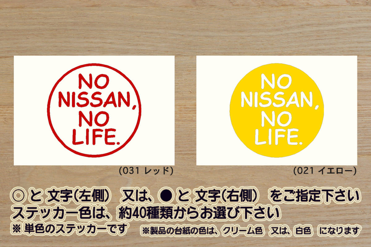 NO NISSAN, NO LIFE. ステッカー ニッサン_フェアレディZ_スカイライン_GT-R_R32_R33_R34_R35_ノート_マーチ_NISMO_改_カスタム_ZEAL日産拍卖