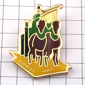 ピンバッジ・御者2頭立ての馬車◆フランス限定ピンズ◆レアなヴィンテージものピンバッチ拍卖