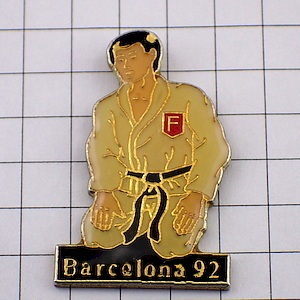 ピンバッジ・柔道バルセロナ五輪◆フランス限定ピンズ◆レアなヴィンテージものピンバッチ拍卖