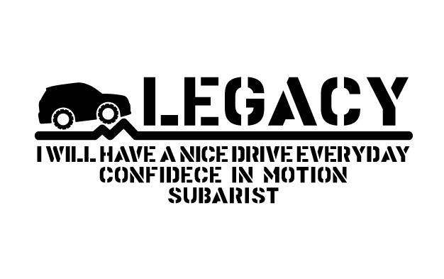 ステンシルステッカー『レガシーでドライブ』世田谷ベース☆スバル☆アウトドア☆GO OUT拍卖