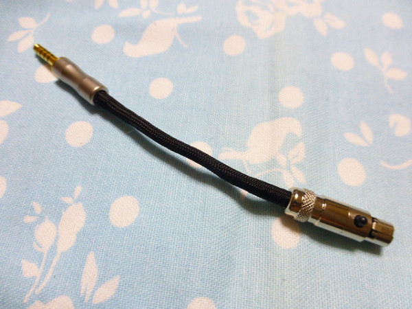 KANN CUBE miniXLR 5ピン → 4.4mm5極 オス BELDEN 1804a ライン入力ケーブル 10cm ( 延長 スリーブ配色 2.5mm4極 3.5mm3極 カスタム可能拍卖